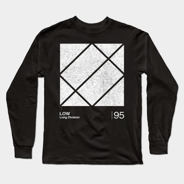 Low / Minimalist Graphic Artwork Fan Design Tribute Long Sleeve T-Shirt by saudade